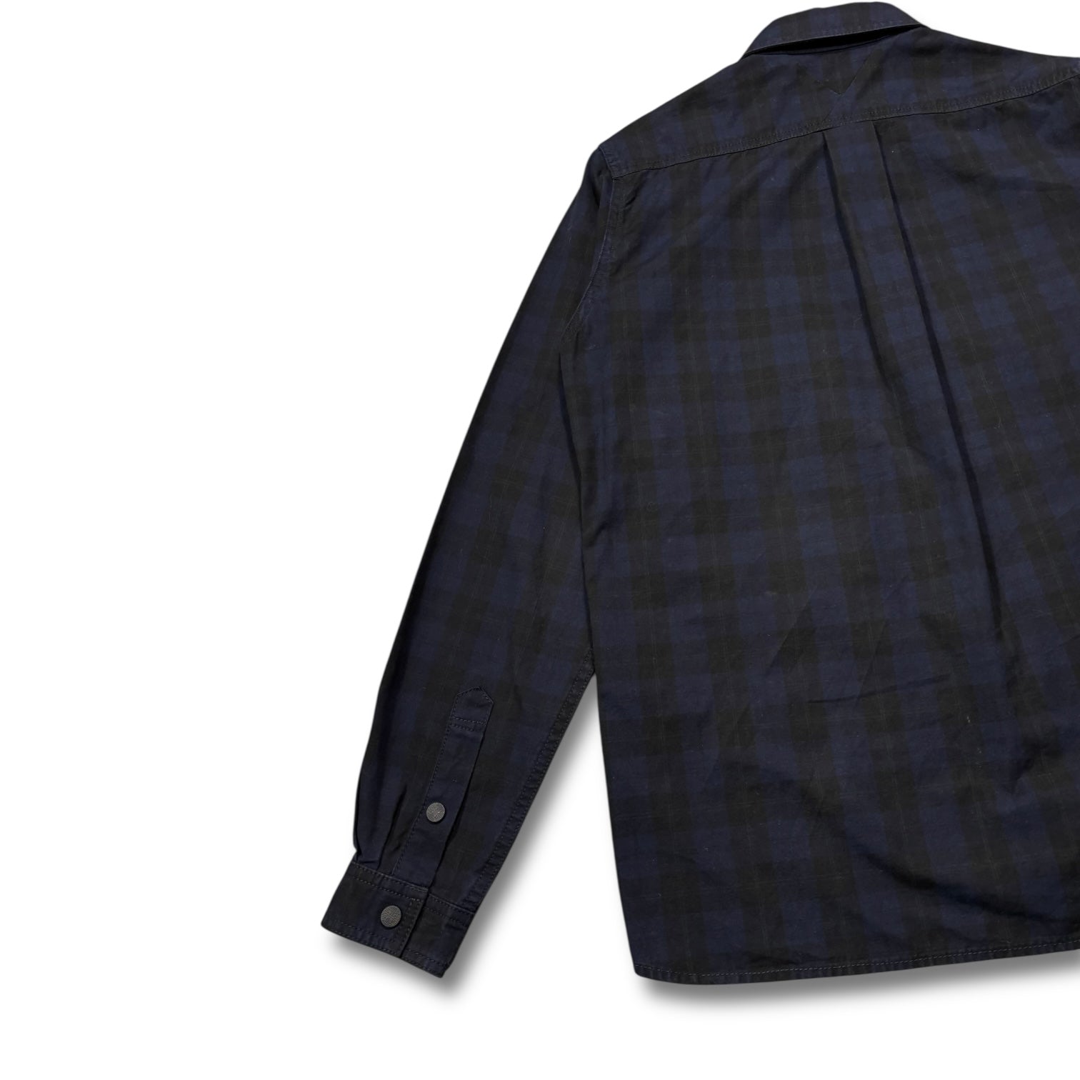 Whitemountaineering Cargo Pockets Shirts Navy Plaid