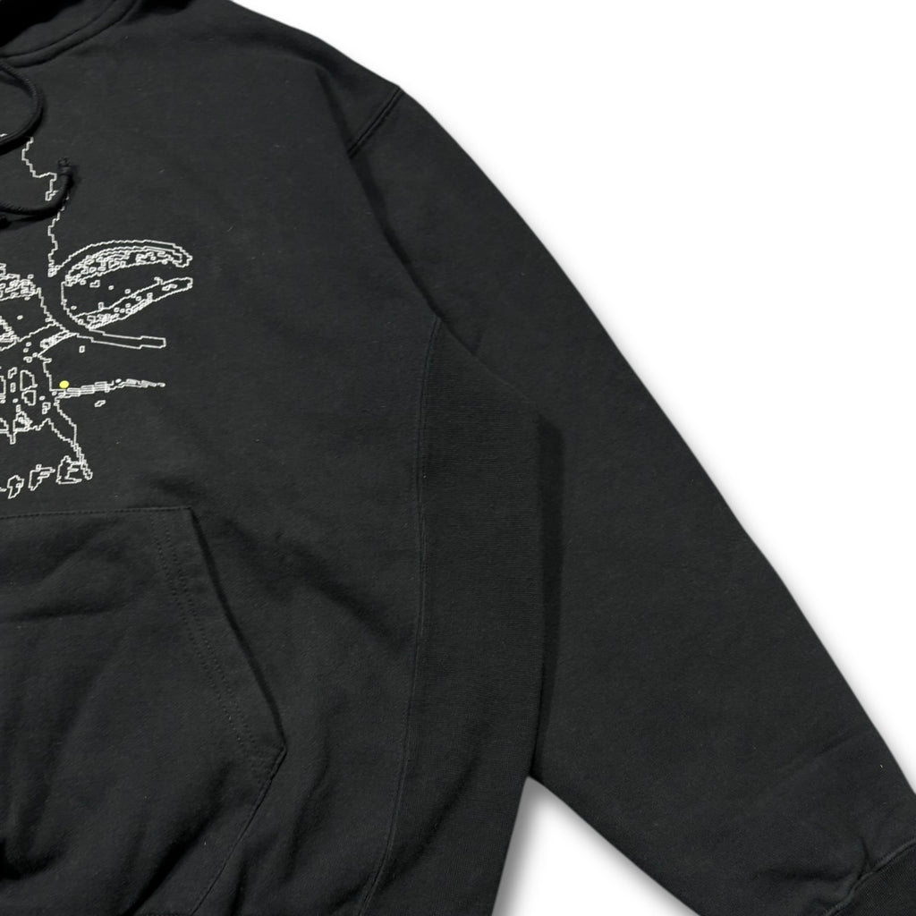 90s BALANCEWEARDESIGN Graffic Hoodie Black