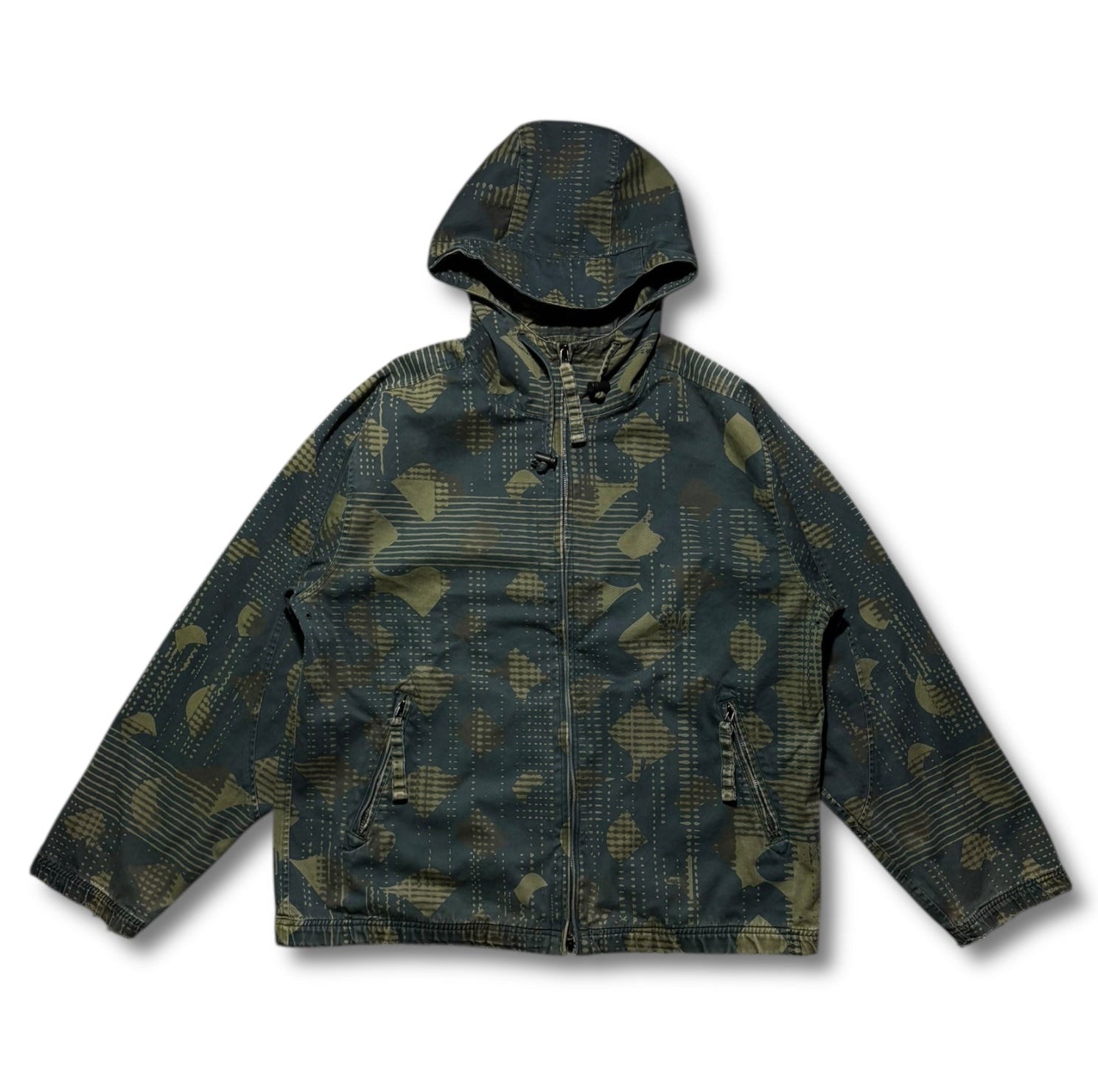 2002 BALANCEWEARDESIGN Green Hooded Light Jacket