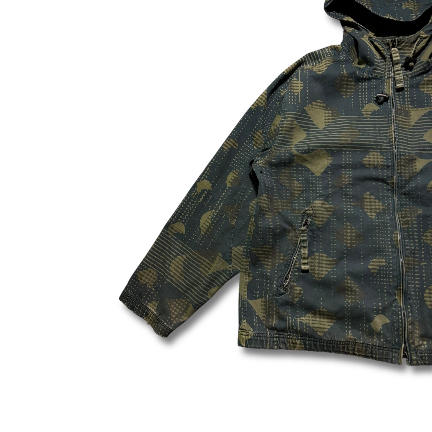 2002 BALANCEWEARDESIGN Green Hooded Light Jacket