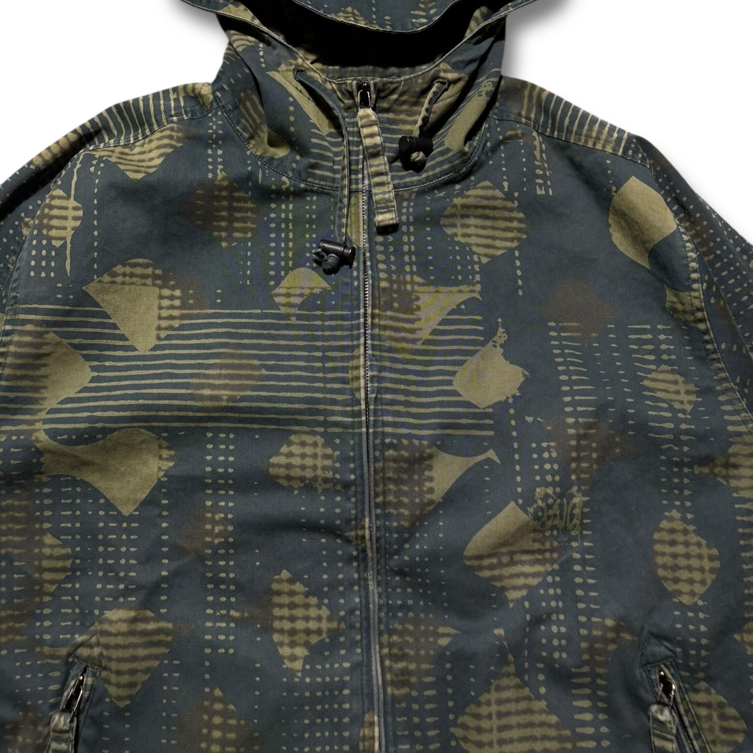 2002 BALANCEWEARDESIGN Green Hooded Light Jacket