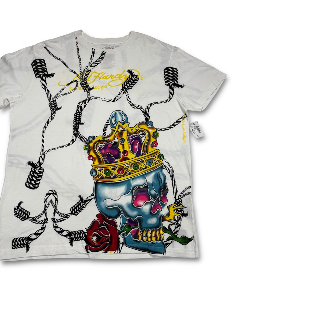 00s Ed Hardy Dead Stock Tee White