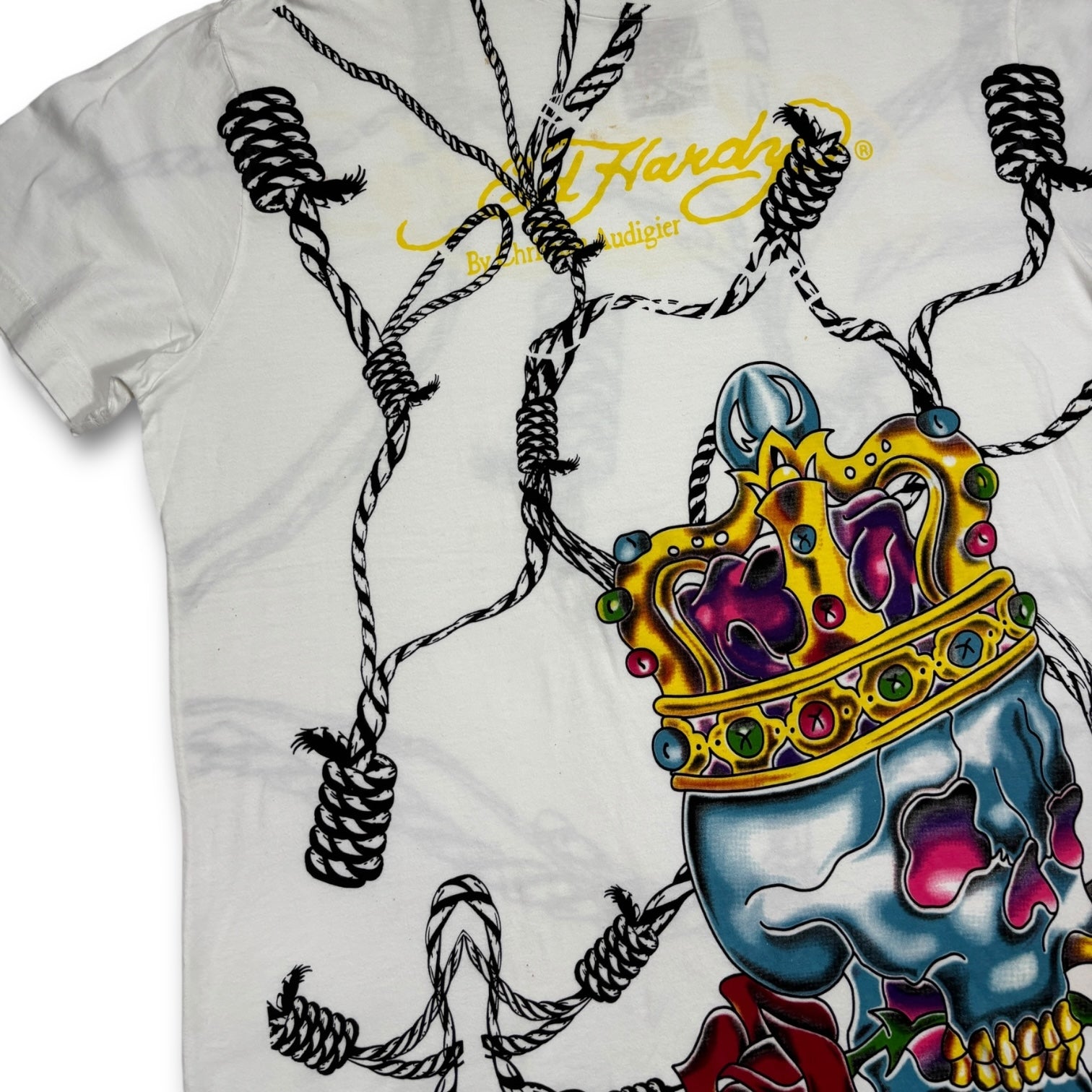 00s Ed Hardy Dead Stock Tee White