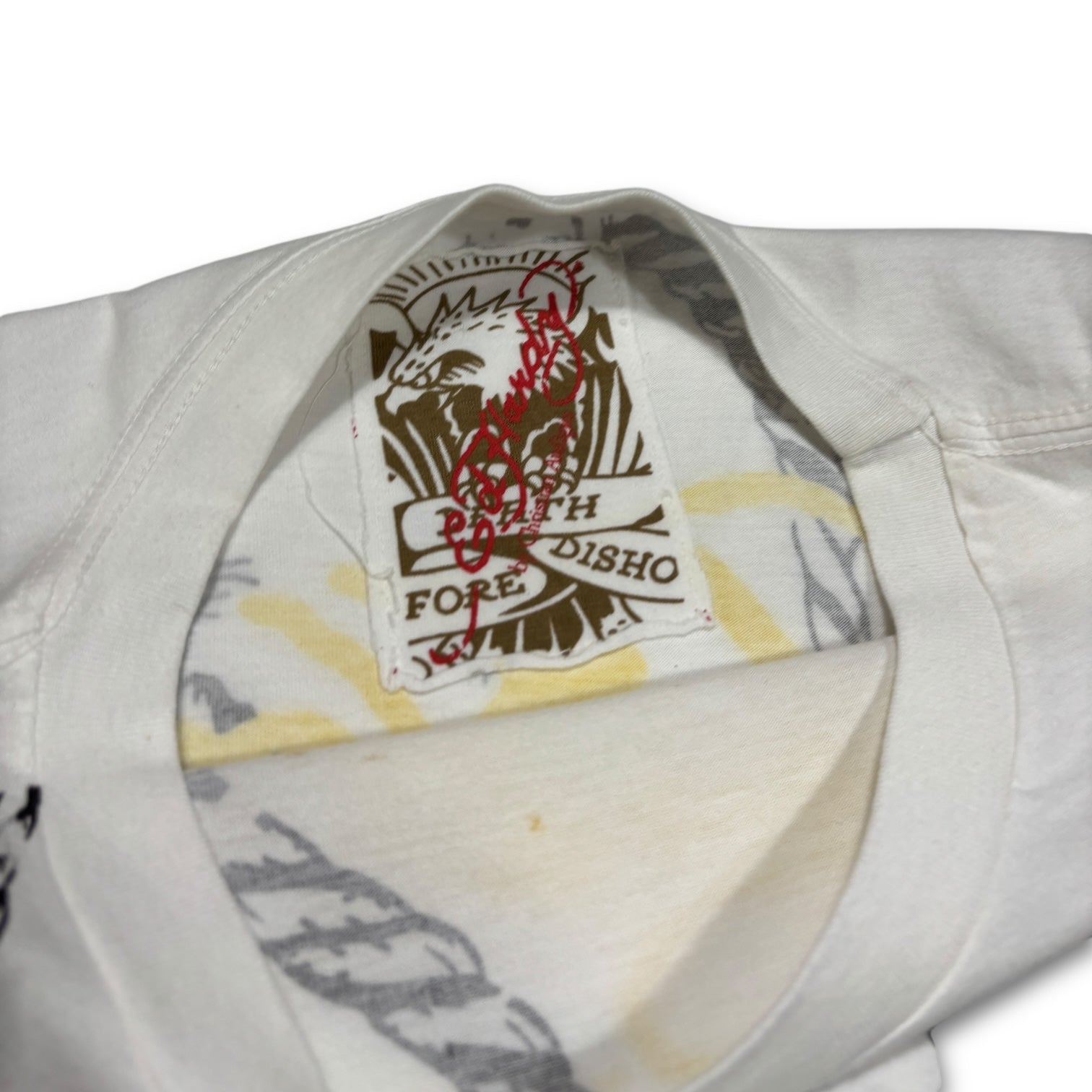 00s Ed Hardy Dead Stock Tee White
