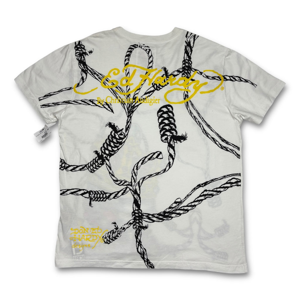 00s Ed Hardy Dead Stock Tee White