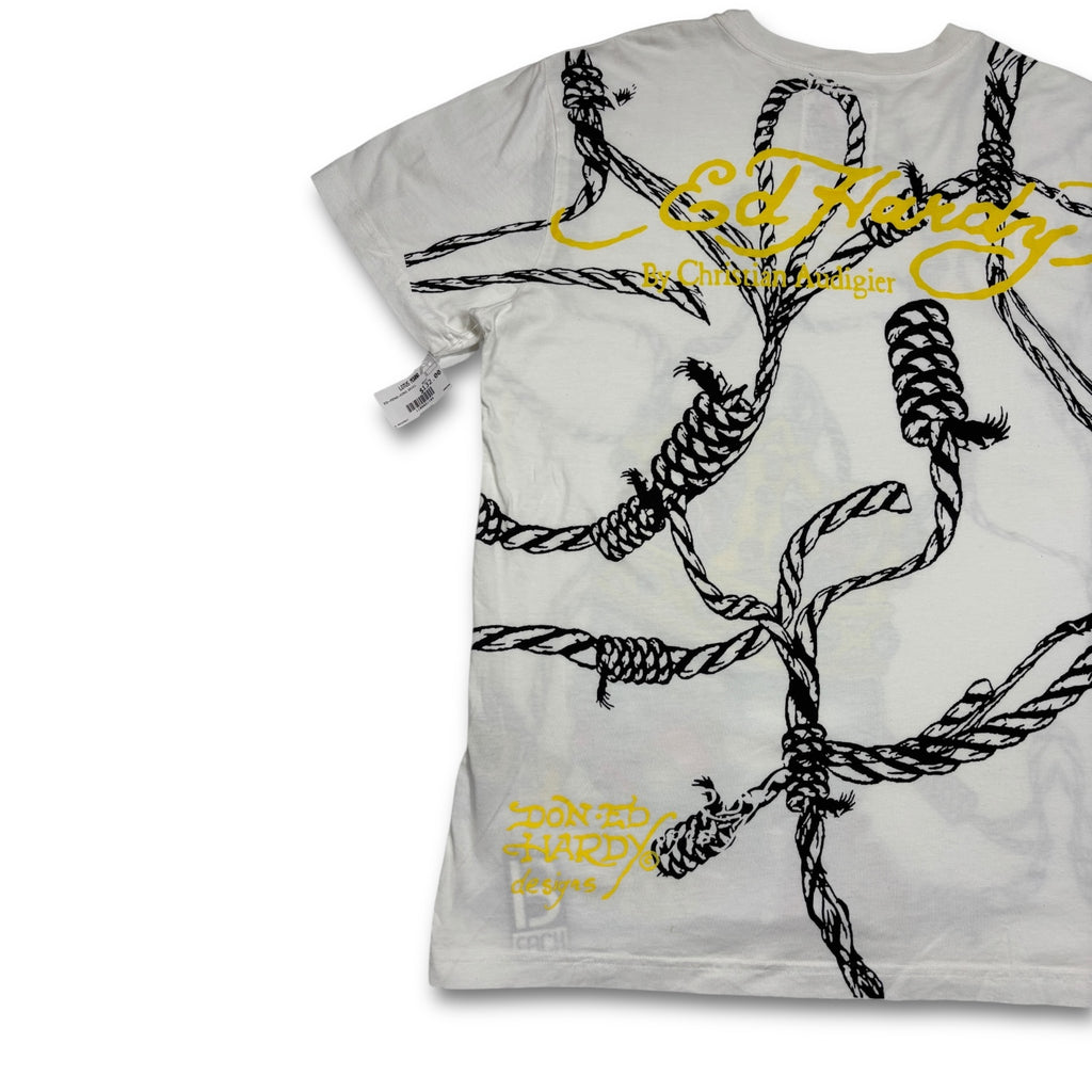 00s Ed Hardy Dead Stock Tee White