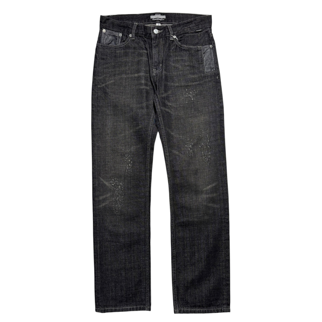 00s Montage Black denim damaged