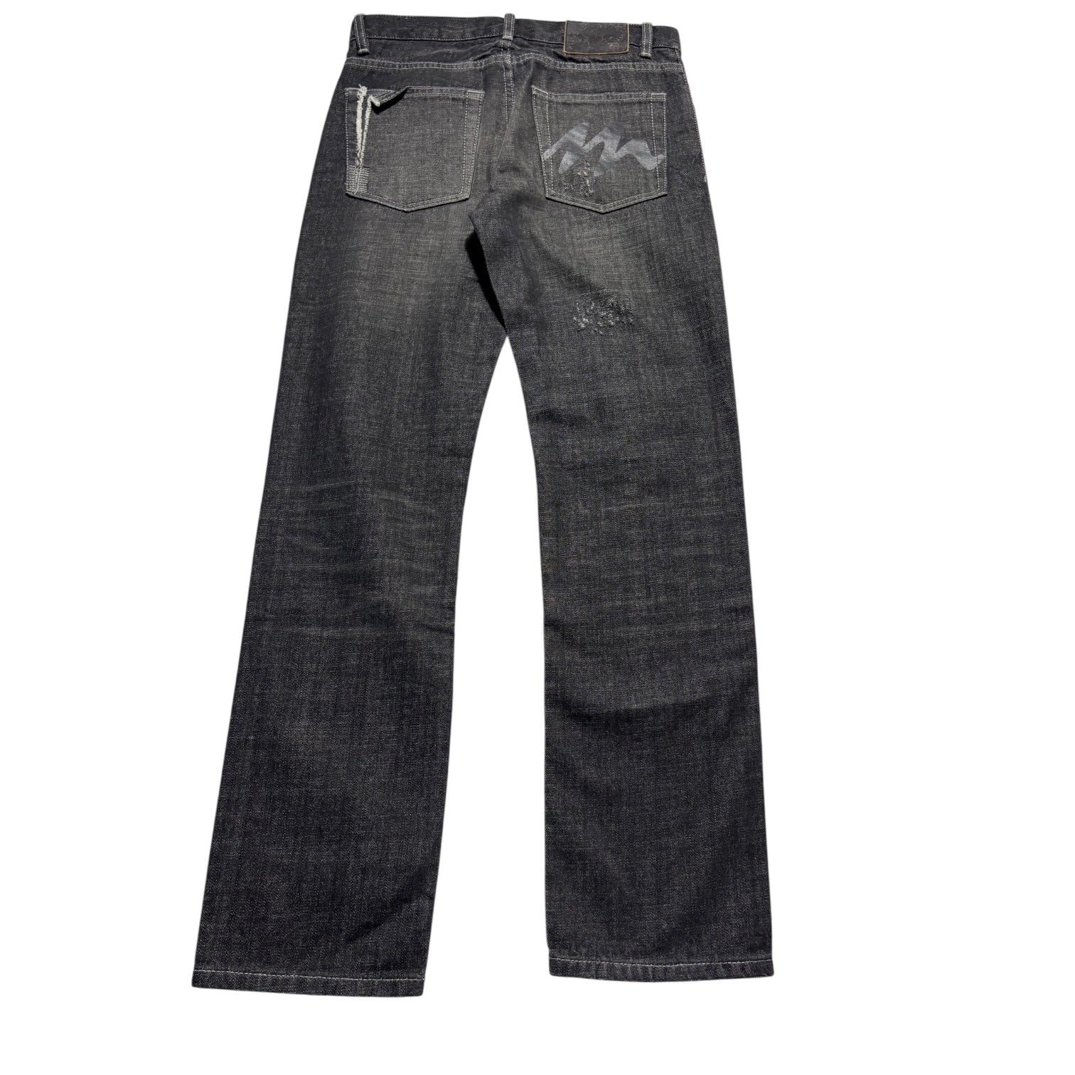 00s Montage Black denim damaged