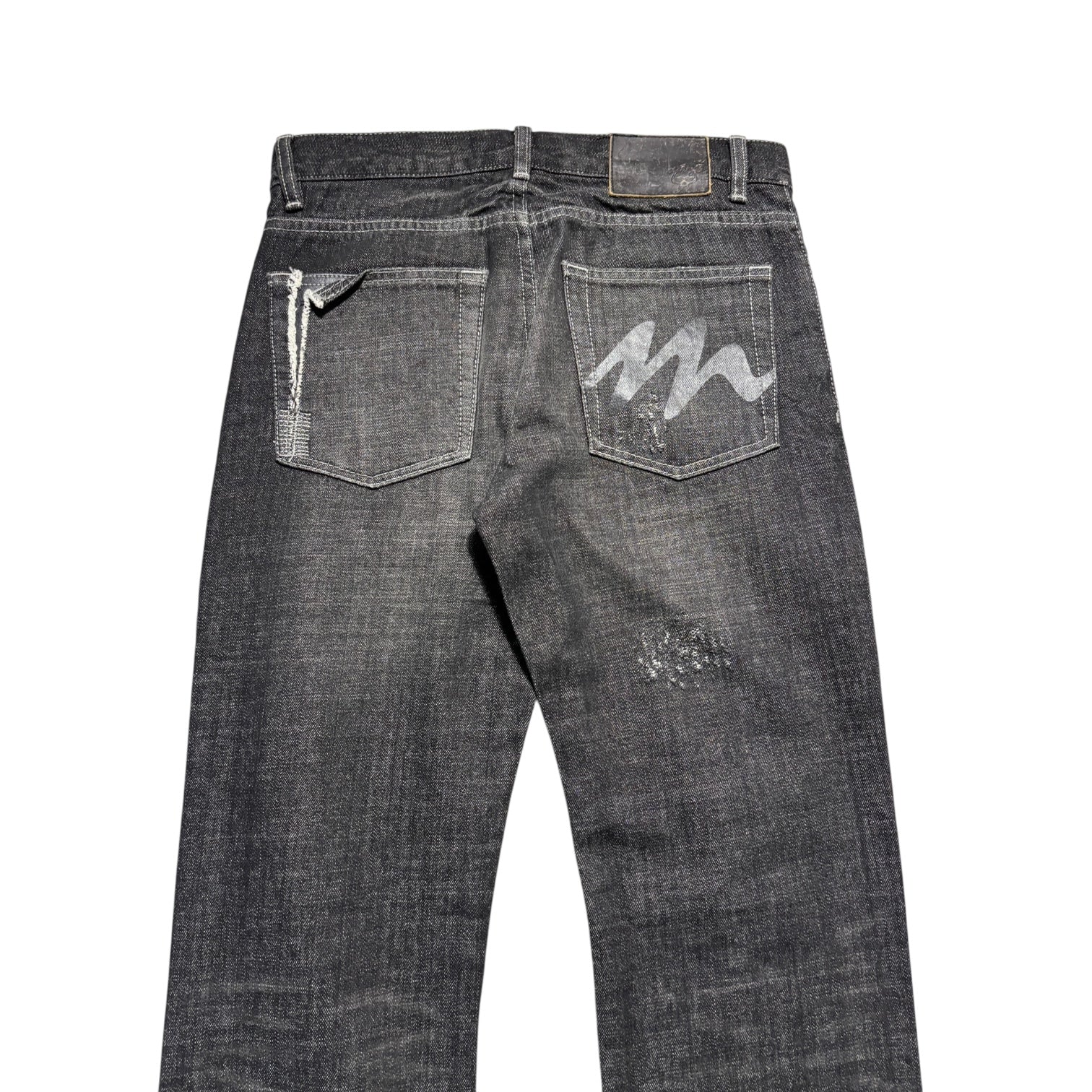 00s Montage Black denim damaged