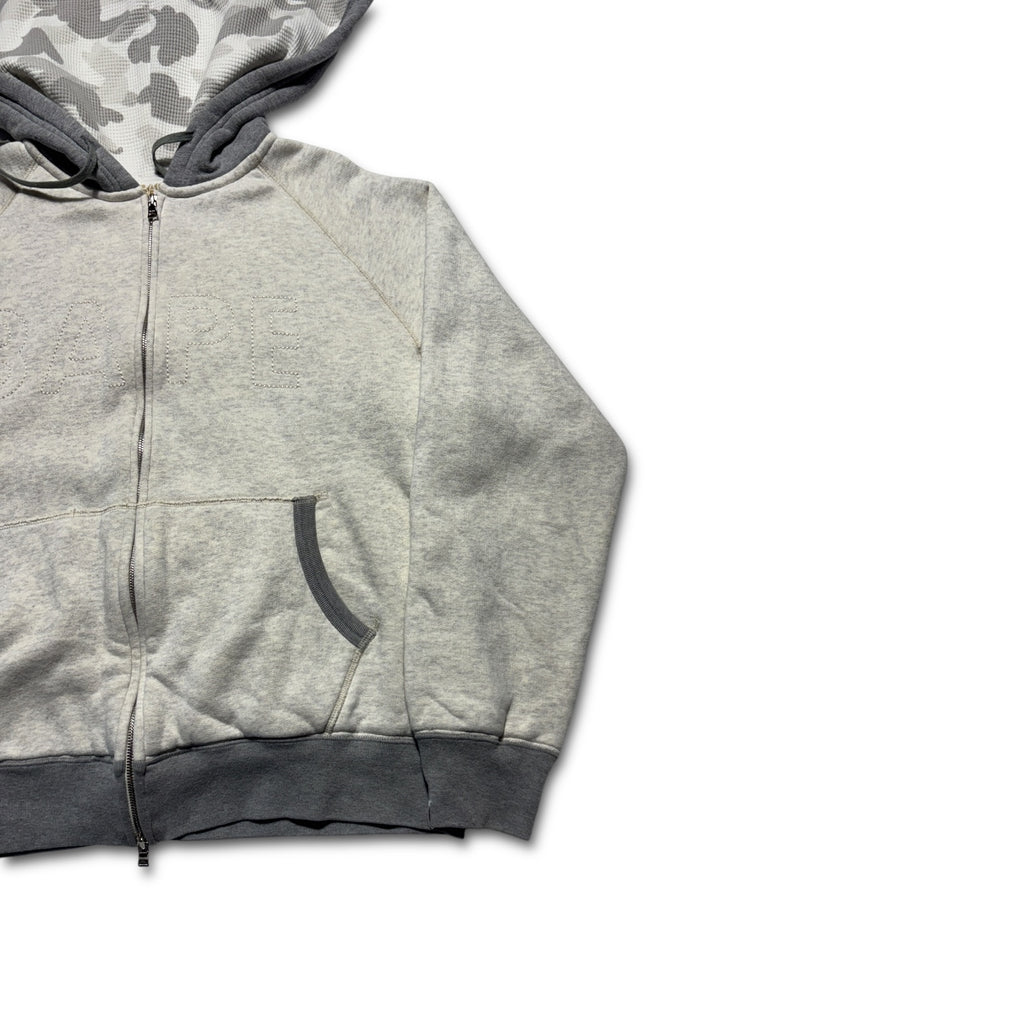 00s BAPE Camo heavy hoodie separated