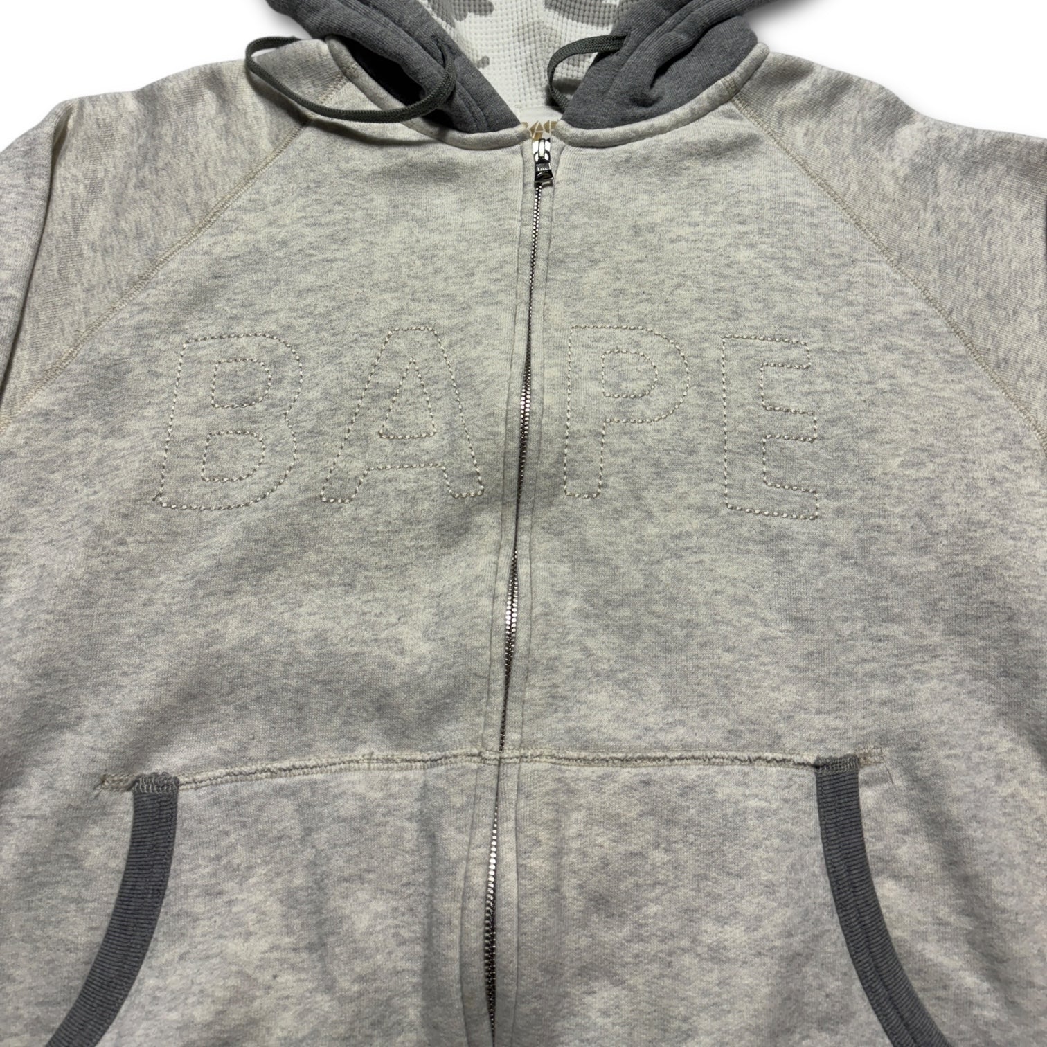 00s BAPE Camo heavy hoodie separated