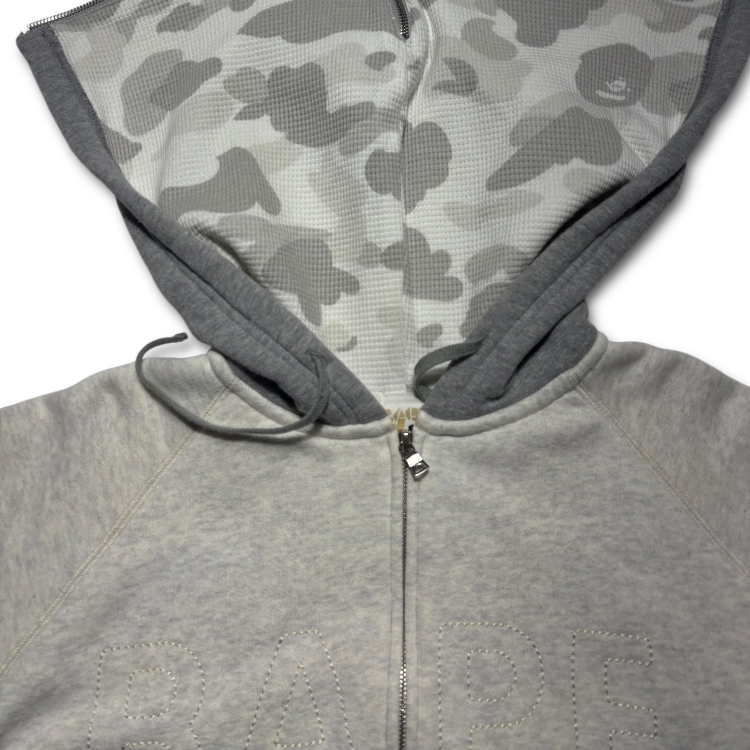00s BAPE Camo heavy hoodie separated