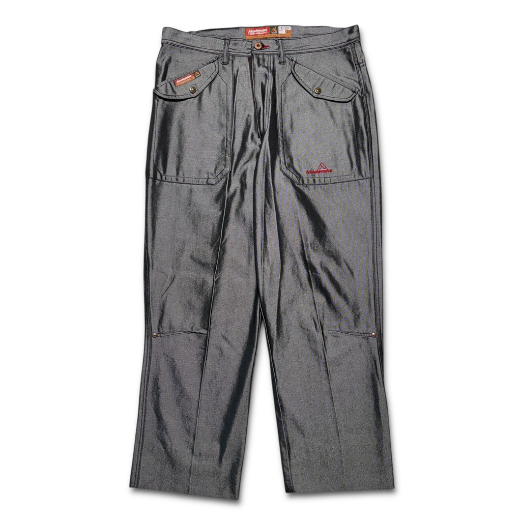 90s Akademiks silver denim 34