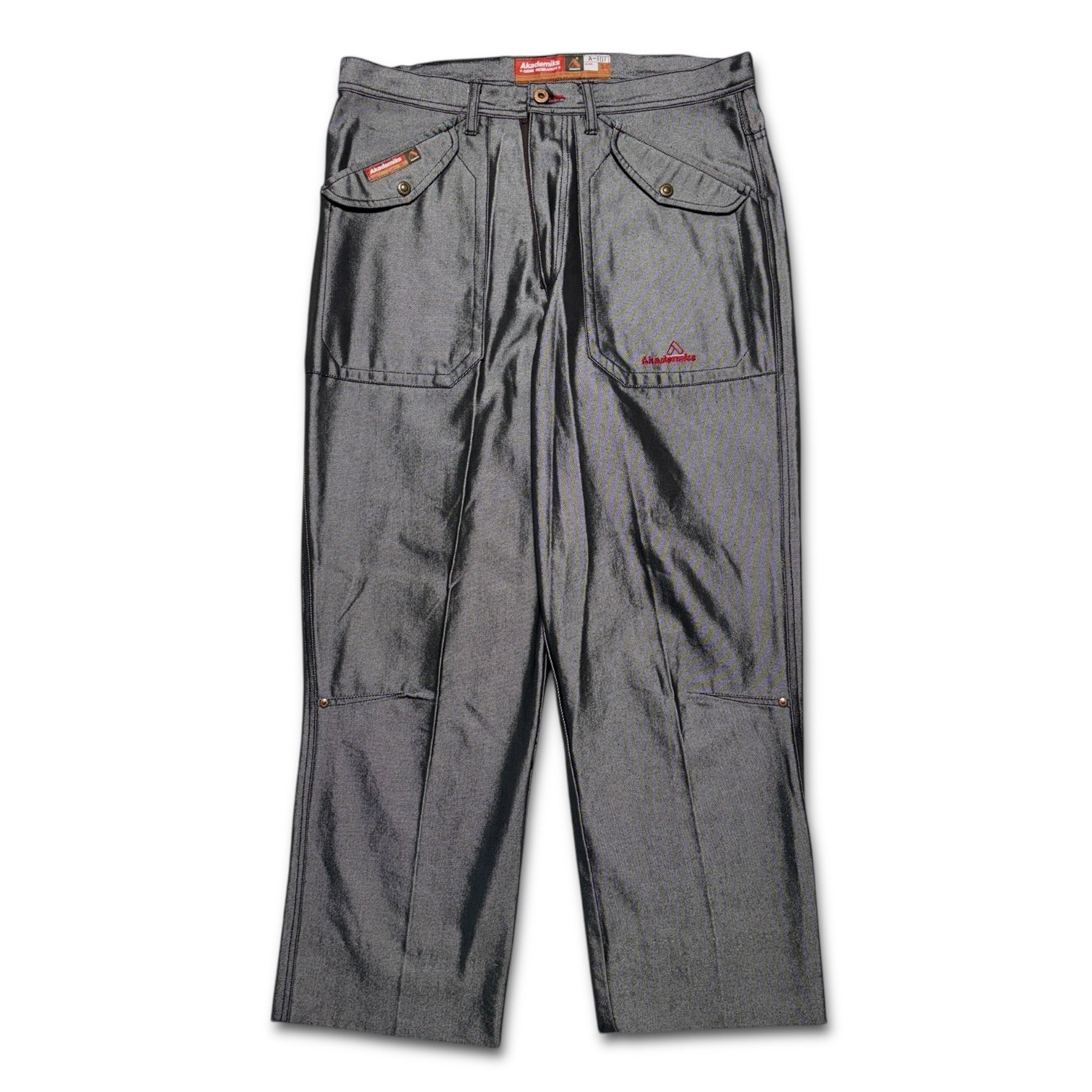 90s Akademiks silver denim 34