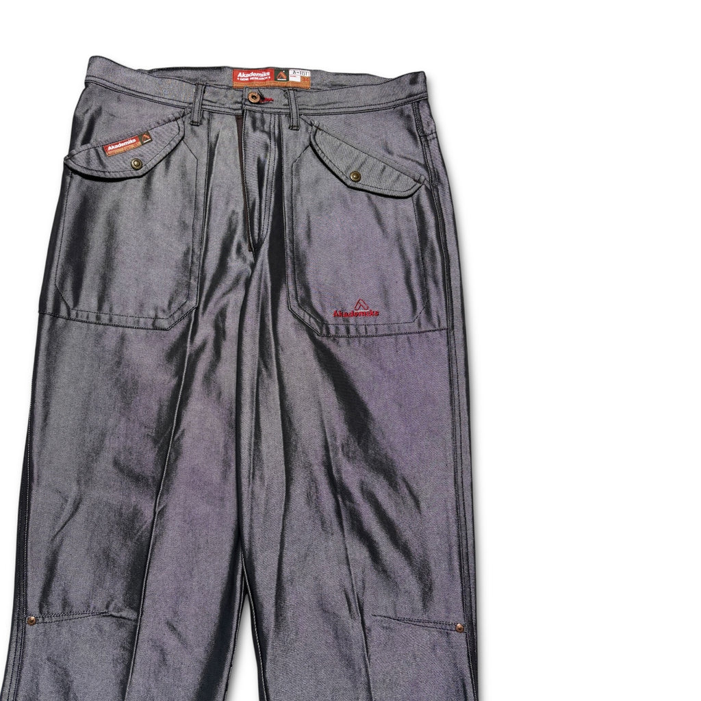 90s Akademiks silver denim 34