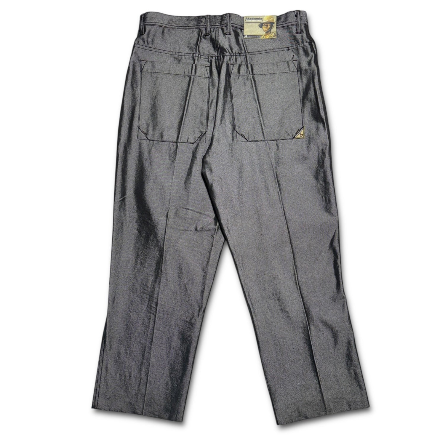 90s Akademiks silver denim 34