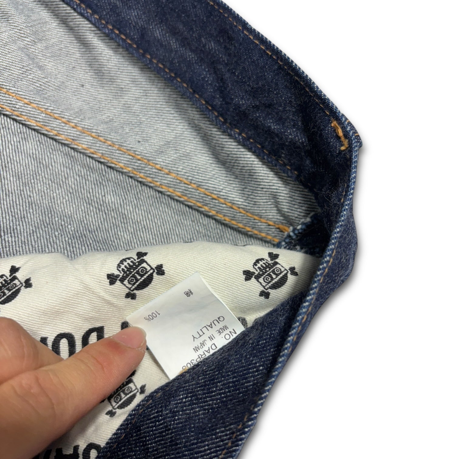 00s Doarat back boa denim