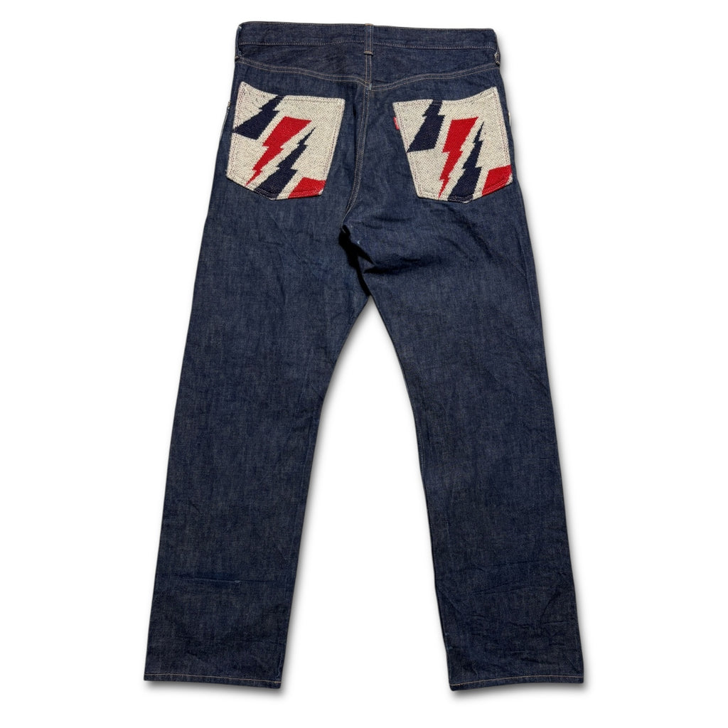 00s Doarat back boa denim
