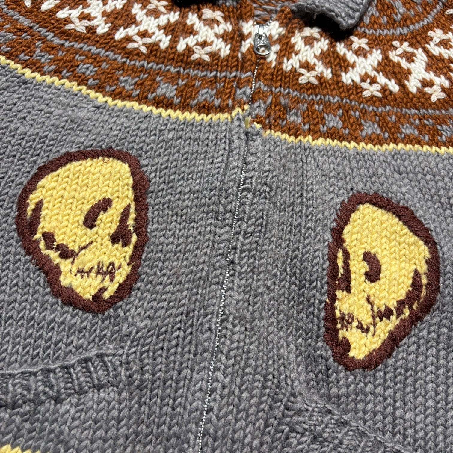 00s Devilock wool scull sweater